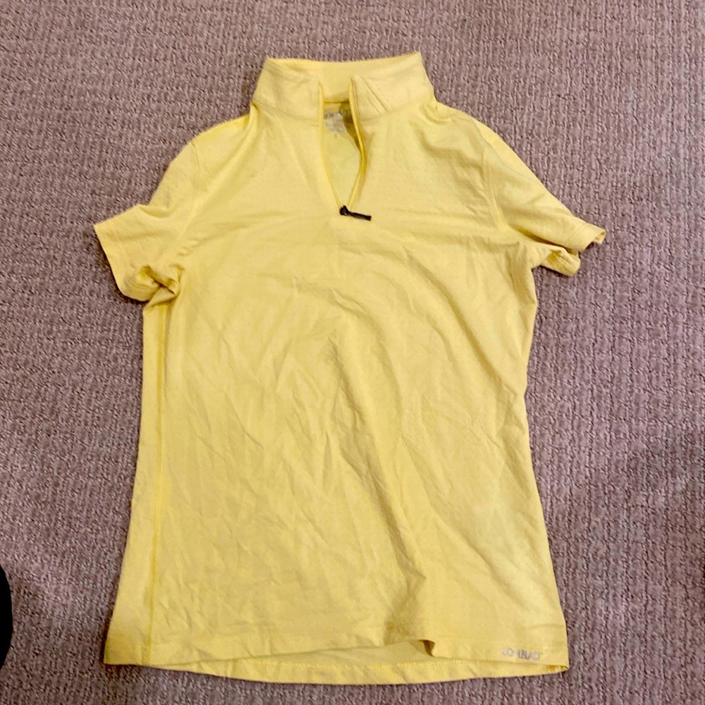 Coolblast kids’ short sleeve shirt dover saddlery light yellow girls